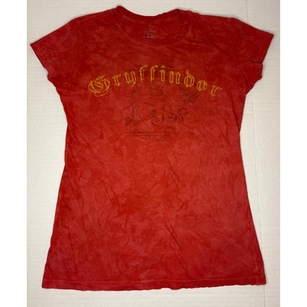Harry Potter Wizarding World Gryffindor Red Cloud Wash Graphic Tee Universal